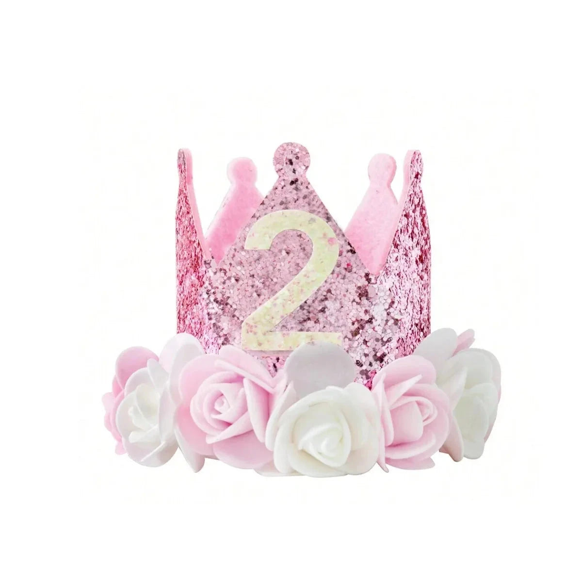 DIY 1st 2nd 3rd Birthday Crown Hat Handmade Accessories Baby One Happy Birthday Party Headband Hat Baby Shower Party Supplies Good Vibrations