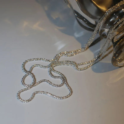 925 Sterling Silver AAA Zircon Necklace Chain High Quality Fashion Jewelry For Women Men Wedding Birthday Party Gift Good Vibrations