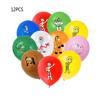 Toy Story Birthday Party Decoration Buzz Lightyear Balloons Paper Tableware Plate Cup Tablecloth Baby Shower Party Supplies Good Vibrations