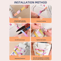 1Pair No Tie Shoe Laces Colorful Buckle Shoelaces Pearl Light Colorful Fashion Without Ties Elastic Laces Sneaker Kids Adult Good Vibrations