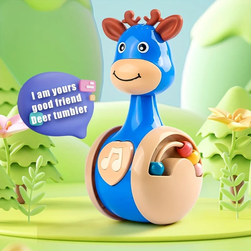 Roly Poly Baby Toys 6 to 12 Months, Tumbler Wobbler Toys for Infant Boy Girl - Perfect for Learning to Climb & Early Education! Good Vibrations
