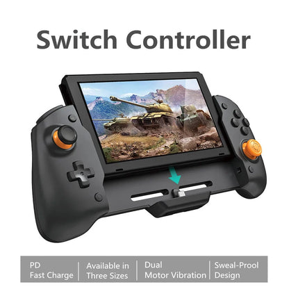 Switch Controller Wired Gamepad Double Motor Vibration PD Fast Charge Enhanced Controller for Switch Accessories Good Vibrations