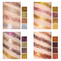 16-color Eyeshadow Palette Shiny Gold Pearly Matte Glitter Eyeshadow Matte Eye Shadow Long-lasting Eye Make Up Good Vibrations