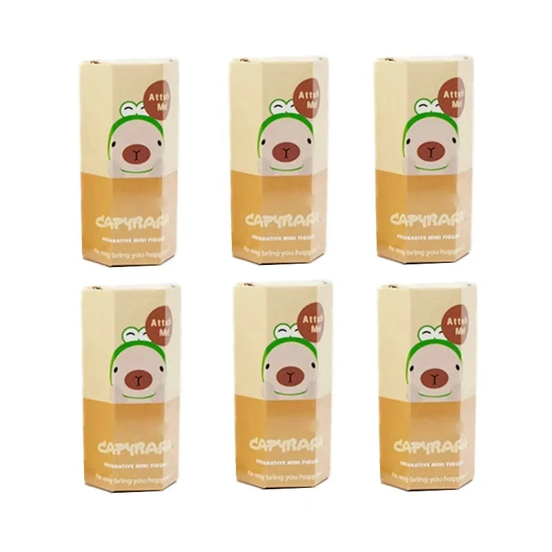 New Sonny Ange small capybara animal blind box Capybara Papa doll hand-made doll ornaments car navigation screen decoration Good Vibrations