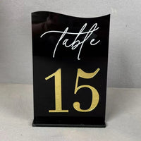 Wedding Table Numbers White Acrylic 3D Gold Mirror Table Numbers with Stands Wedding Table Decor Wedding Reception Good Vibrations