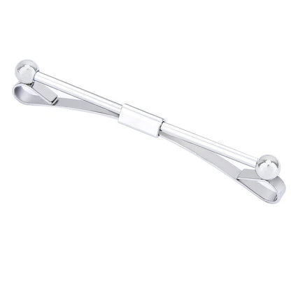 Tie Clip Fashion Style Ties for Men Metal Tone Simple Bar Clasp Practical Clasp Tie Pin for Mens Collar Clip Necktie Accessories Good Vibrations