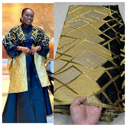 African Nigerian High-Quality Tulle Lace Fabric Organza Embroidery Guipure for Party Gown Jacquard Wedding Dress 5Yard YXZ173 Good Vibrations