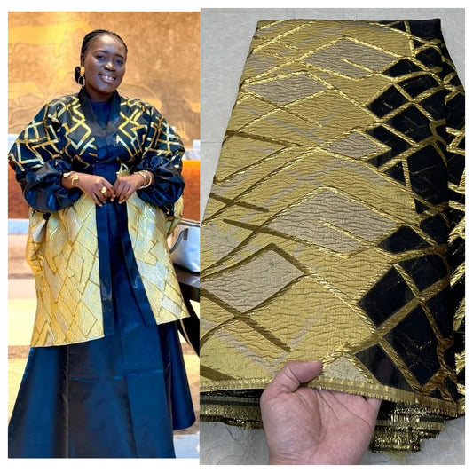 African Nigerian High-Quality Tulle Lace Fabric Organza Embroidery Guipure for Party Gown Jacquard Wedding Dress 5Yard YXZ173 Good Vibrations