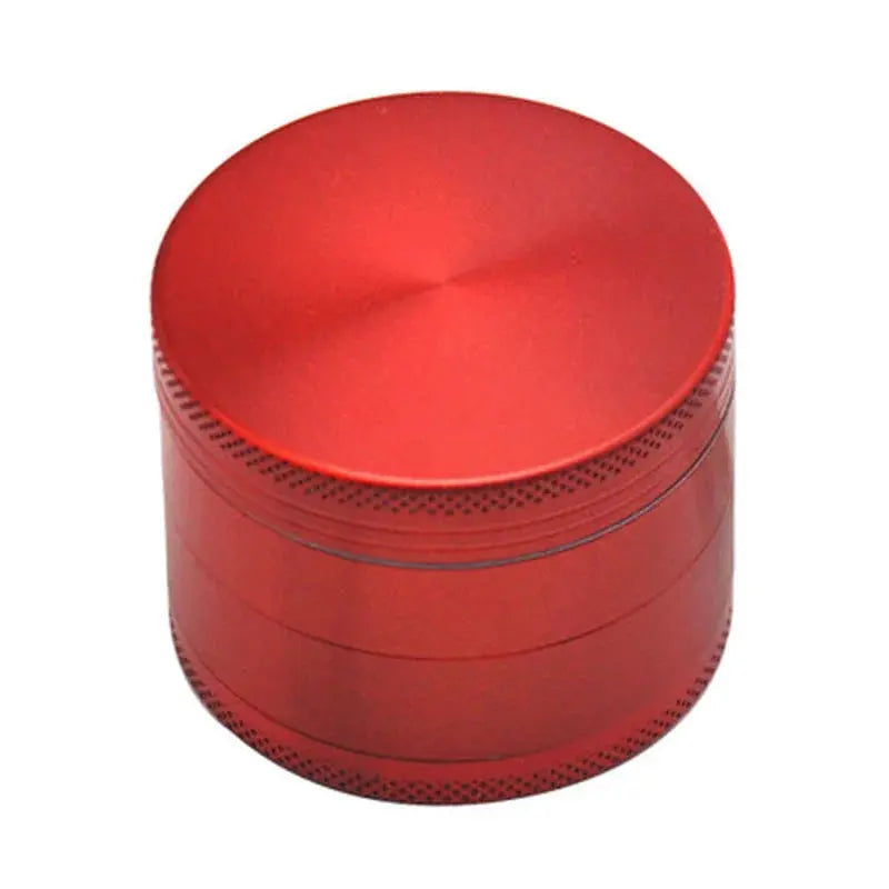 40mm 4-layer red metal zinc alloy tobacco herbal grinder.