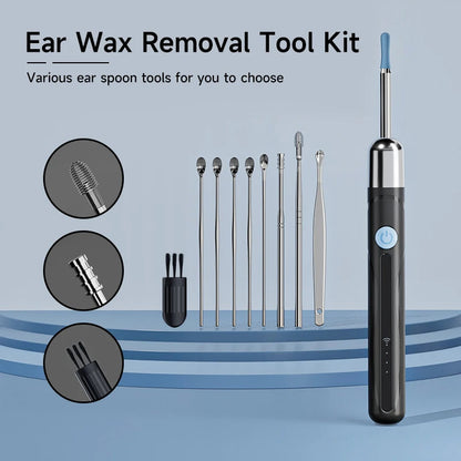 Visual Ear Cleaner Camera WIFI Ear Pick Waterproof 6LEDs Ear Sticks HD1080P 4.2MM Digital Ear Wax Removal Kits Ear Spoons Case Good Vibrations