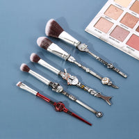 5pcs/set Star Wars Makeup Brush Bb8 Robot Yoda Baby Makeup Brush Spaceship Model Gift Professional Makeup Tool Set Good Vibrations