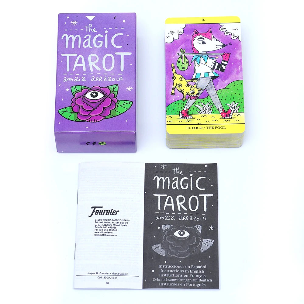 España The Magic Tarot Cards in Spanish Version Board Game Divination Deck for Beginners Oracle Cards Tarot Deck  Family Party Good Vibrations