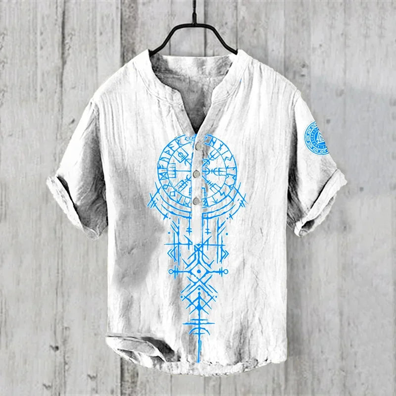 Spring and Summer Men's and Women's Shirts Independent Station Casual Hawaiian Style Shirts Men's Tops 100% Linen New Hot Sale Good Vibrations