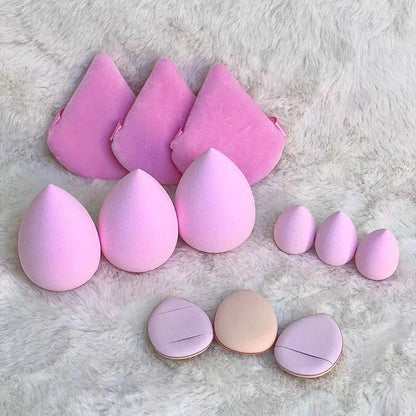 12pcs Makeup Sponge Blender Beauty Egg Soft Cosmetic Puff Foundation Sponges Powder Puff Women Make Up Accessories Beauty Tools Good Vibrations