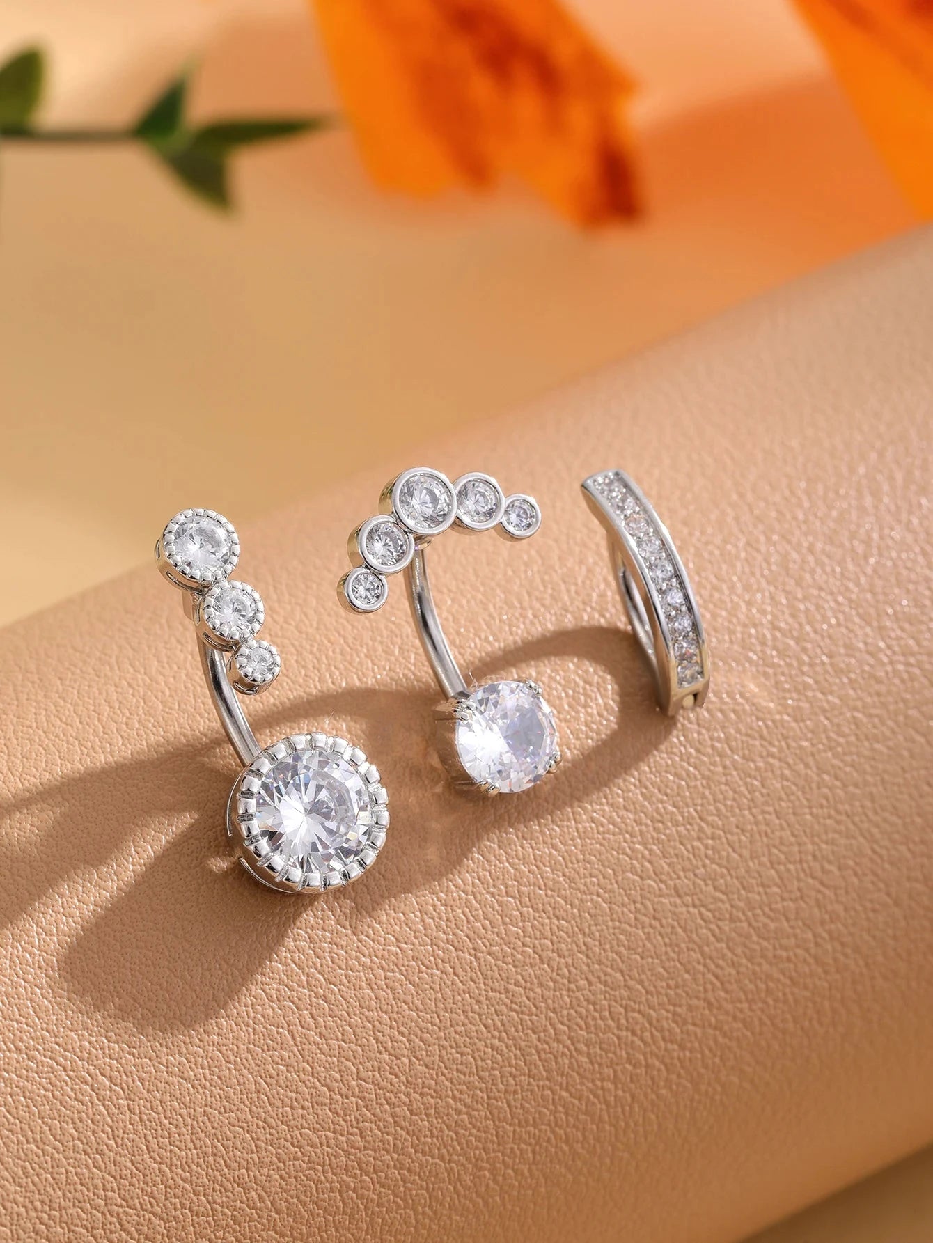 3pcs Gold Color Heart Butterfly Dangled Belly Piercing Sets 14G Stainlees Steel Navel Jewelry for Women Girls Body Belly Rings Good Vibrations Adult Super Store