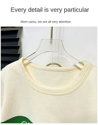 2024 New Kids Short Sleeve Suit Striped Girls Boys Set Summer Tops +short Baby Clothes Children's Wear Good Vibrations