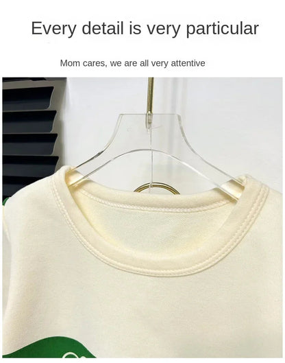 2024 New Kids Short Sleeve Suit Striped Girls Boys Set Summer Tops +short Baby Clothes Children's Wear Good Vibrations