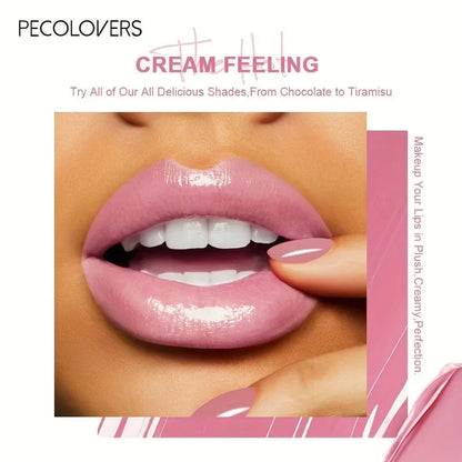 1PC Butter Gloss Non-Sticky Lip Gloss Long Lasting Nude Lip Makeup Hydrating Lip Gloss with Essential Oil Liquid Lipstick Good Vibrations