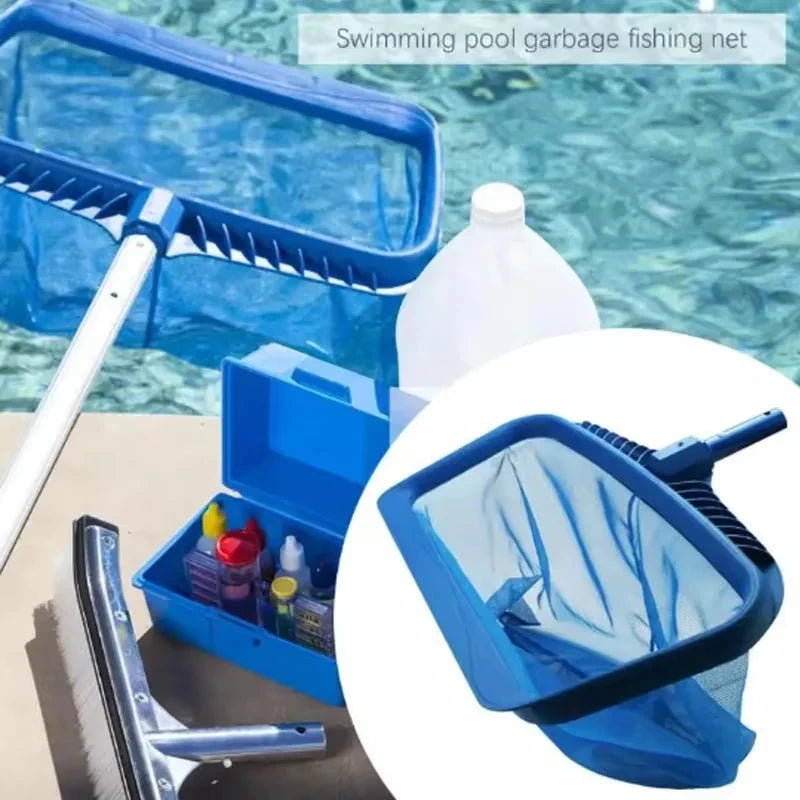 Swimming Pool Cleaning Net Professional Leaf Rake Deep Bag Large Capacity Thickened Frame Pool Leaf Skimmer Net Pool Clean Tool Good Vibrations