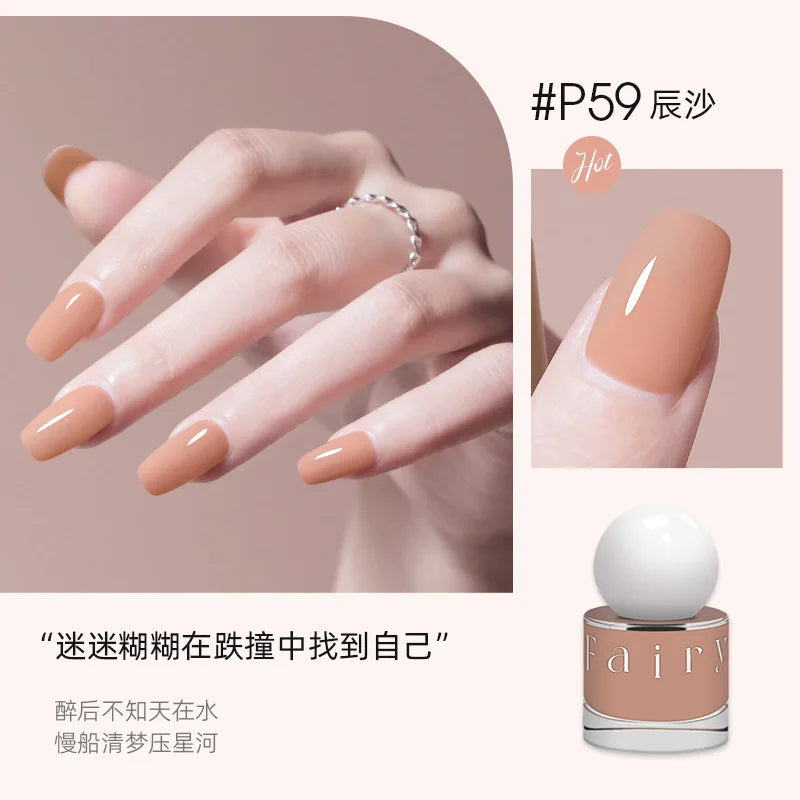 Nail Polish No Bake Quick Dry Lasting Non-peeling Nail Polish No Smell Summer White Light Bulb Nutrition Foot Nails Art Tools Good Vibrations