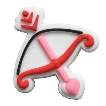 Shoe Charms for Crocs Accessories Angel Of Love Shoes Charm for Croc Decorations Pins Men Accessory Jeans Woman Clogs Clips Good Vibrations