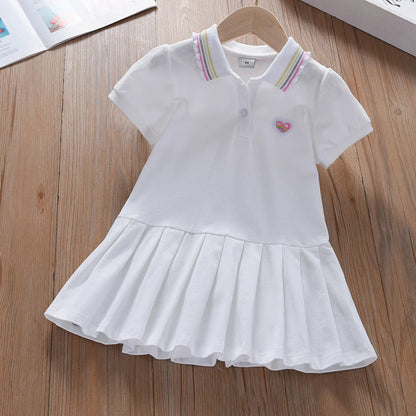 Girls Clothes 2025 New Summer Princess Dresses Short Sleeve Kids Dress Baby Dresses for Children Clothing 2-6Y Good Vibrations