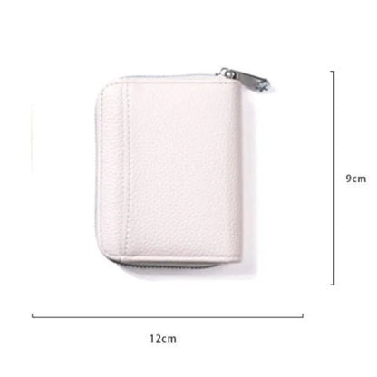 Solid Color Short Coin Purse for Women Girl RFID Coin Purse Cute Small Wallet Card Case with Zipper Good Vibrations