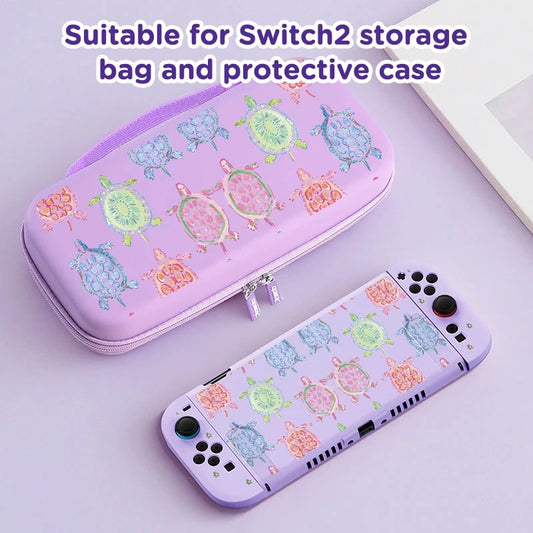for Switch2 protective case and storage bag, scratch-resistant and drop-resistant, can store game consoles and accessories Good Vibrations