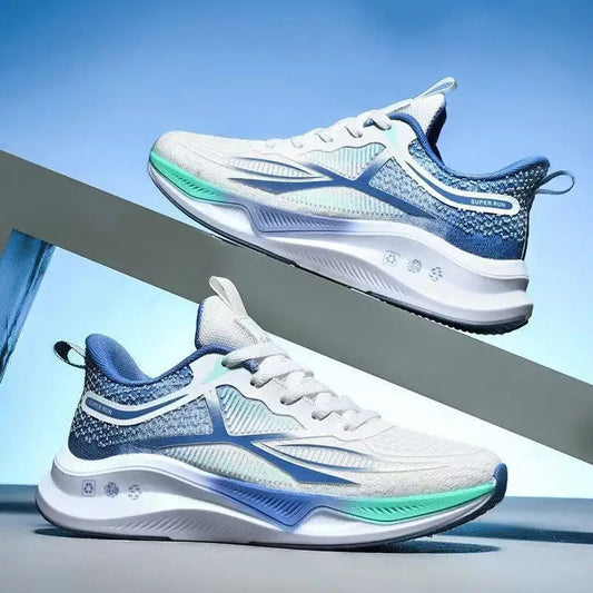 Outdoor Men Running Shoes Breathable Male Casual Walking Sneakers Lightweight Sport Shoes Comfortable Athletic Training Footwear Good Vibrations
