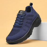 2025 Women's Walking Running Shoes Lightweight Breathable Fashionable Knitted Tennis Shoes Comfortable Activity Sneakers Women Good Vibrations