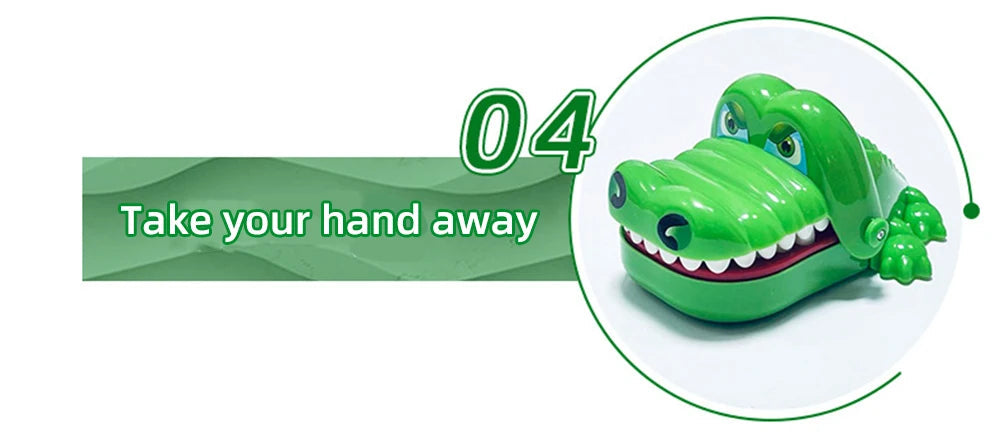 Crocodile Teeth Toys Children's Crocodile Bites Fingers Reaction Training Novelty Children's Lucky Game Trick Decompression Toy Good Vibrations