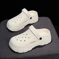 Lightweight Clogs Women Platform Sandals Simple Breathable Women Slippers Wrapped Beach Shoes For Summer Women Shoes Good Vibrations