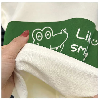 2024 New Kids Short Sleeve Suit Striped Girls Boys Set Summer Tops +short Baby Clothes Children's Wear Good Vibrations