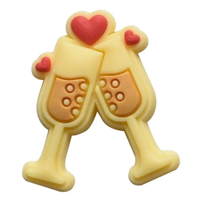 Shoe Charms for Crocs Accessories Angel Of Love Shoes Charm for Croc Decorations Pins Men Accessory Jeans Woman Clogs Clips Good Vibrations