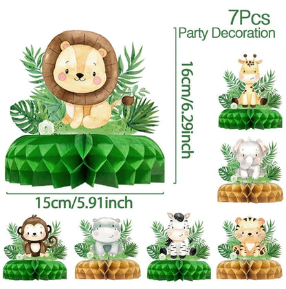 Jungle Safari Birthday Decoration Jungle Animals 1st Birthday Gifts Decoration Wild One Birthday Tableware Baby Shower Decor Good Vibrations