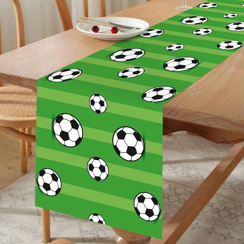 Football Party Disposable Tableware Boys Kids 1st Birthday Party Decorations Sports Soccer Theme Birthday Party Supplies Decor Good Vibrations
