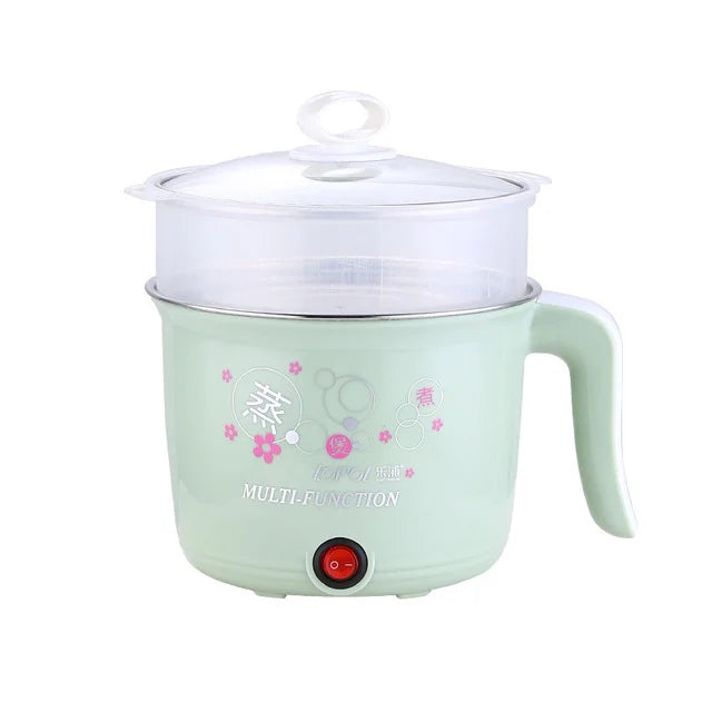 Multifunction Electric Cooker Hot Pot 1-2 People Heating Pan Multi Ramen Pot Machine Mini Rice Cook Kitchen Appliance Korea 220V Good Vibrations Adult Super Store
