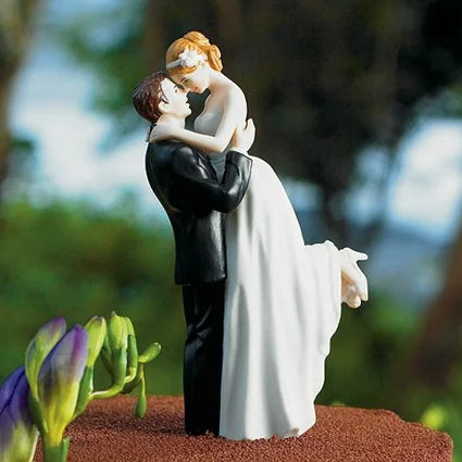 Cake Toppers Dolls Bride and Groom Figurines Funny Wedding Cake Toppers Stand Topper Decoration Supplies Marry Figurine Good Vibrations