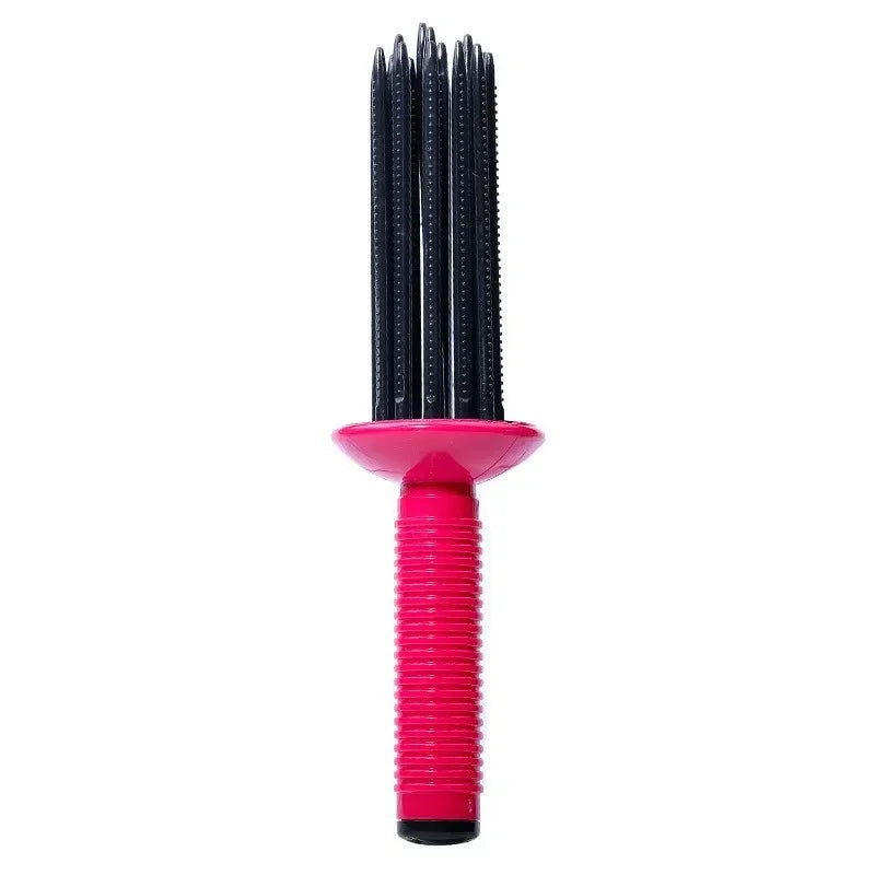 Innovative Comb Round Does Not Hurt Hair ABS Curling Make Up Brush Roller Roll Comb Hairdressing Tool Good Vibrations