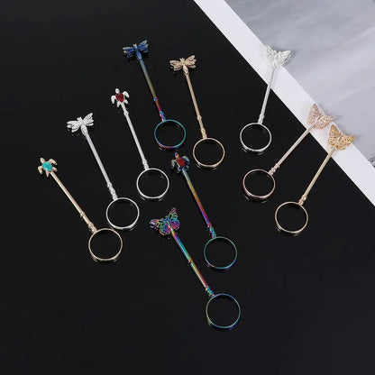 1Pcs Cigarette Hand Holder Smoking Accessories Finger Ring For Women Men Adjustable Slim Cigarettes Clip Smoking Holder Cuprum Good Vibrations Adult Super Store