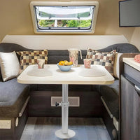 RV Table Leg RV Table Stand Table Pedestal Leg 460 to 700mm Adjustable 360° Rotatable for RV Camper Boat Yacht Home ﻿ Good Vibrations