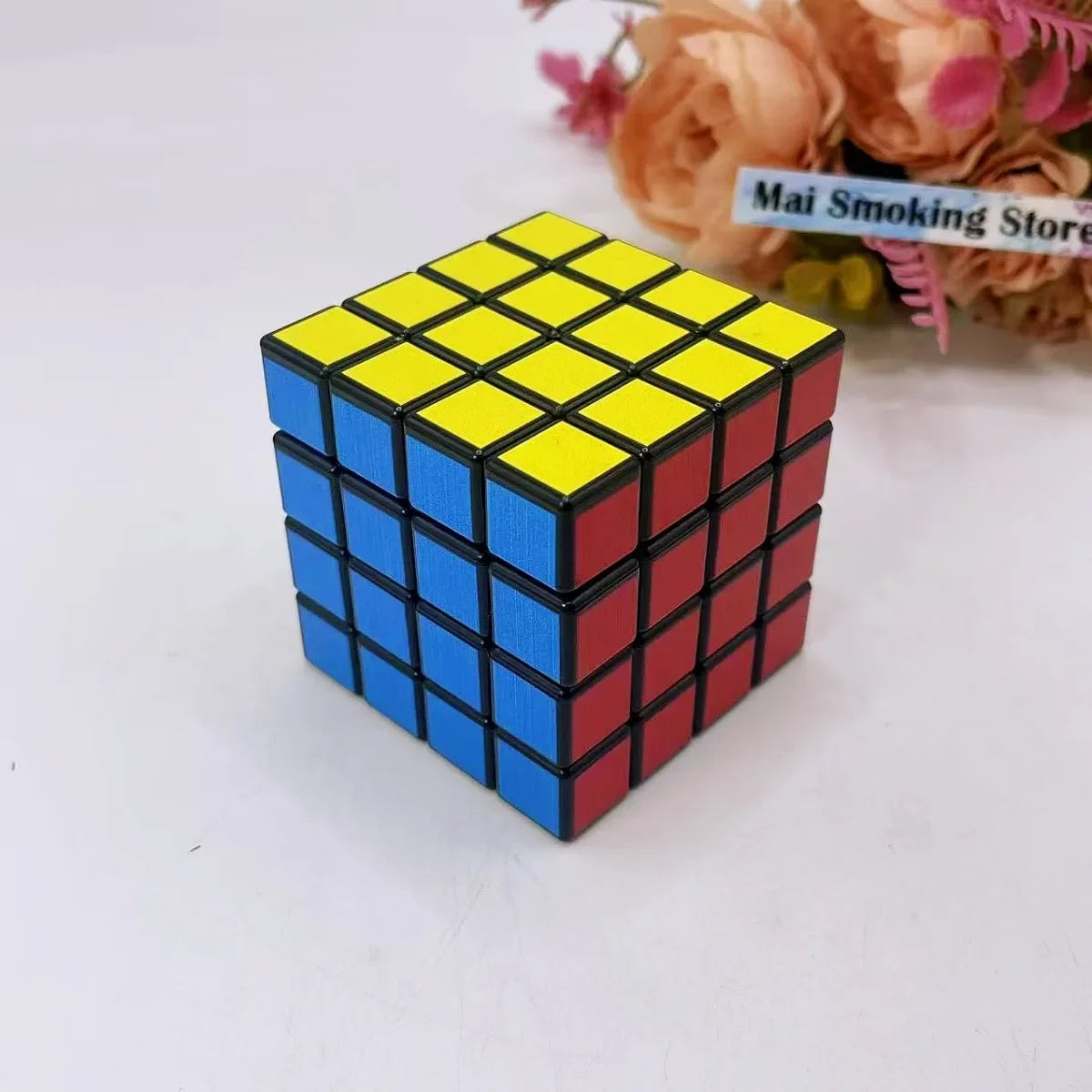 2.2inch Cube Herb Grinder 4-layer Manual Spice Mill Pepper Salt Mortar Grass Raw Tobacco Grinder Cigarette Smoking Accessories Good Vibrations