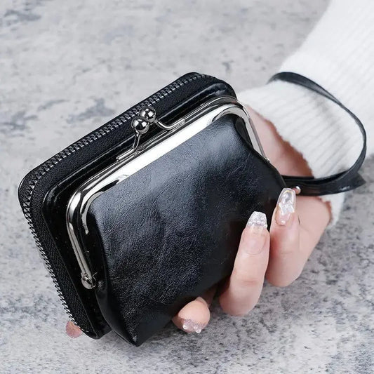 Fashion Purse Women's Buckle Small Purse Zipper Clip Bag Clutch Bag Wallets Card Holderss Wholesale Good Vibrations