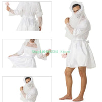 Funny Male Bride Costume Funny Comedy Costume Outfits Mens Bride Drag Queens Groom Costume for Stag Do Hen Night Party Good Vibrations