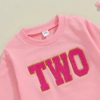 Citgeett Autumn Kids Toddler Girl Birthday Outfit Letter Embroidery Long Sleeve Sweatshirt Rainbow Tulle Skirt Set Fall Clothes Good Vibrations