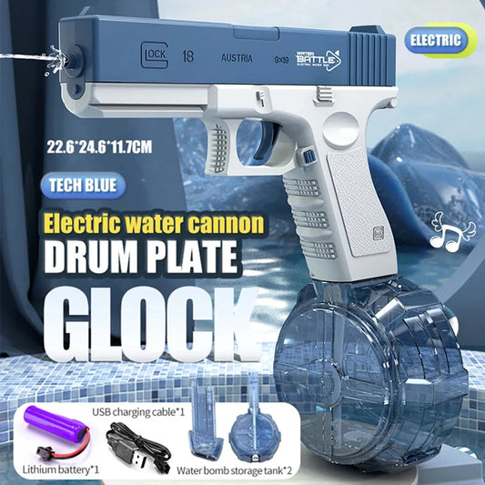 Electric Water Gun Toys Bursts Children's High-pressure Strong Charging Energy Water Automatic Water Spray Children's Toy Guns Good Vibrations