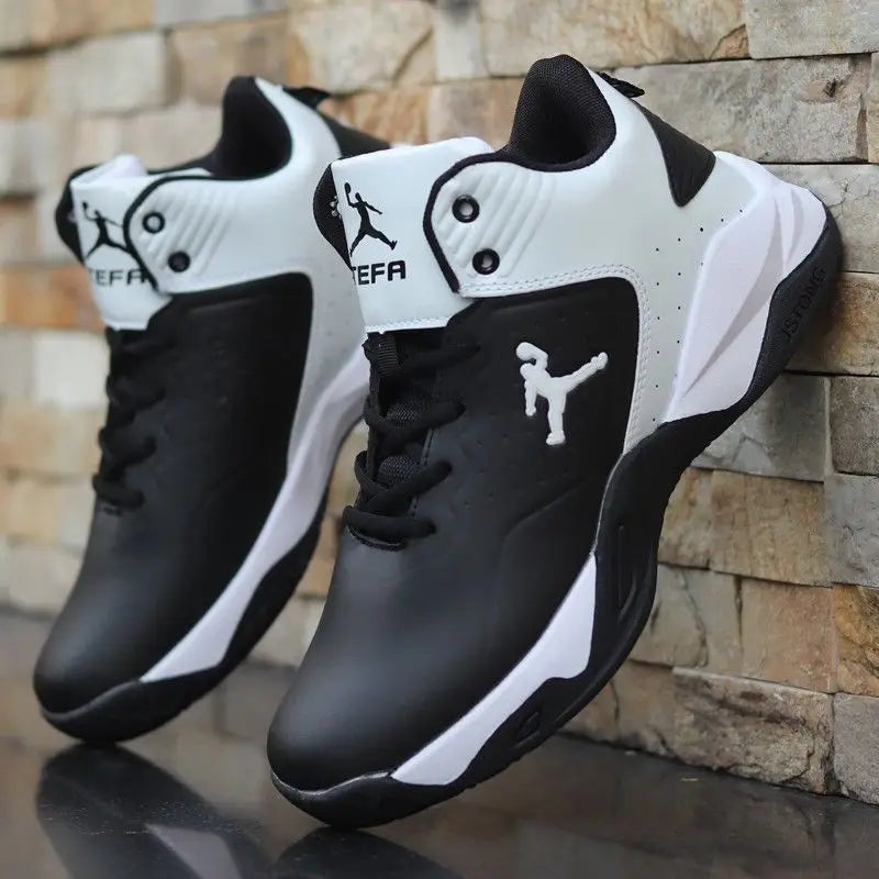 Brand Professional Men's White Red Blue Basketball Shoes Basketball Sneakers Anti-skid High-top Couple Man Basketball Boots Good Vibrations