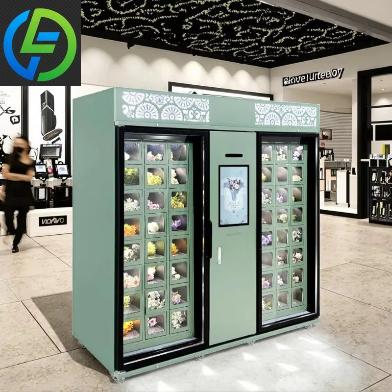 2025 Flower Vending Machine Supplier Shopping Mall Touch Screen Flower Vending Machine Good Vibrations