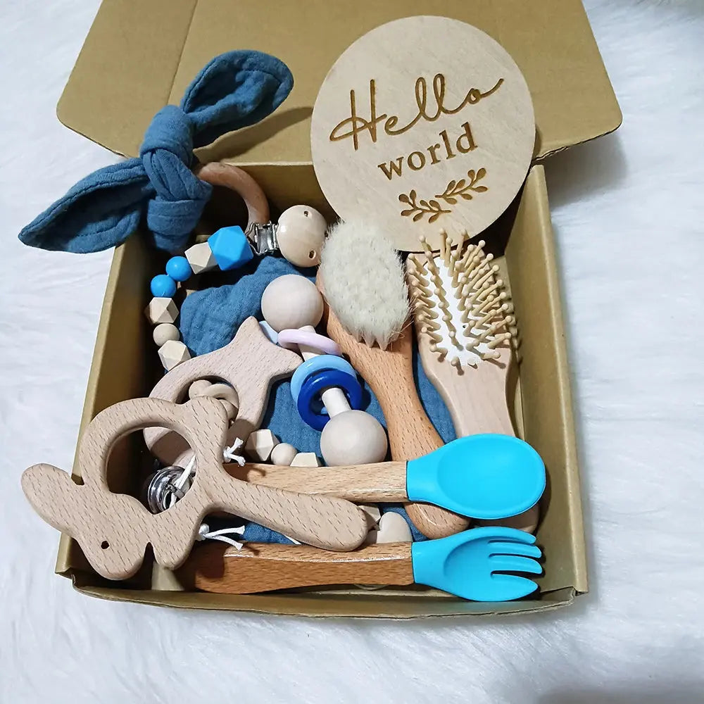 10 Pieces Of Personalized Name Newborn Bath Toy Gift Set 0-12 Months Old Baby Rattle Toy Baby Boy Girl Birth Name Plate Gift Set Good Vibrations