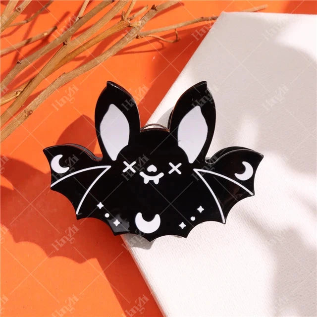 Halloween Hair Accessories Ghost Hair Clip for Women Girls Red Horns Hairpin Skull Claw Y2K Gothic Hair Jewelry 2023 New HangZhi Good Vibrations